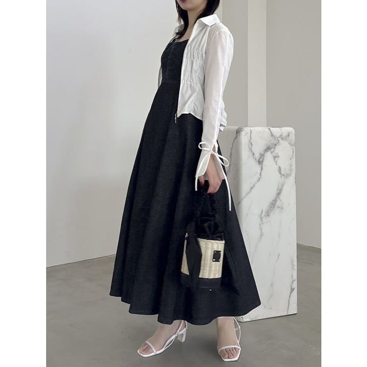 dazzlin リボンハンドルカゴバッグ リボンハンドルカゴバッグ[品番：MKSW0063997]｜dazzlin