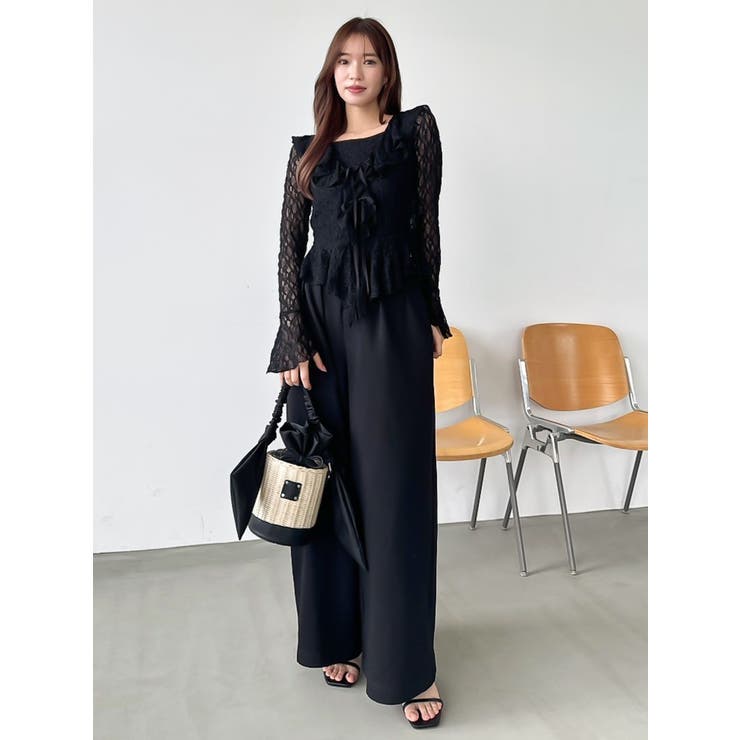 リボンハンドルカゴバッグ[品番：MKSW0063997]｜dazzlin（ダズリン）の