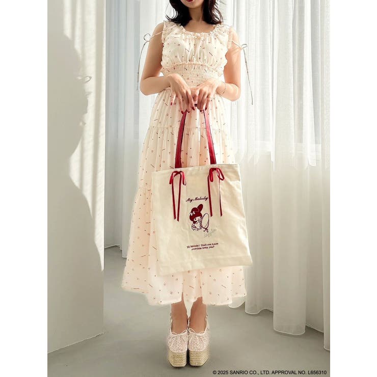 【メロクロコラボ】ツインリボンキャンバストートバッグ | dazzlin | 詳細画像10 