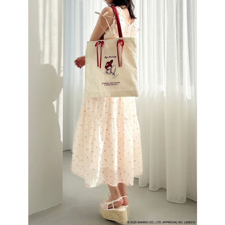 【メロクロコラボ】ツインリボンキャンバストートバッグ | dazzlin | 詳細画像11 