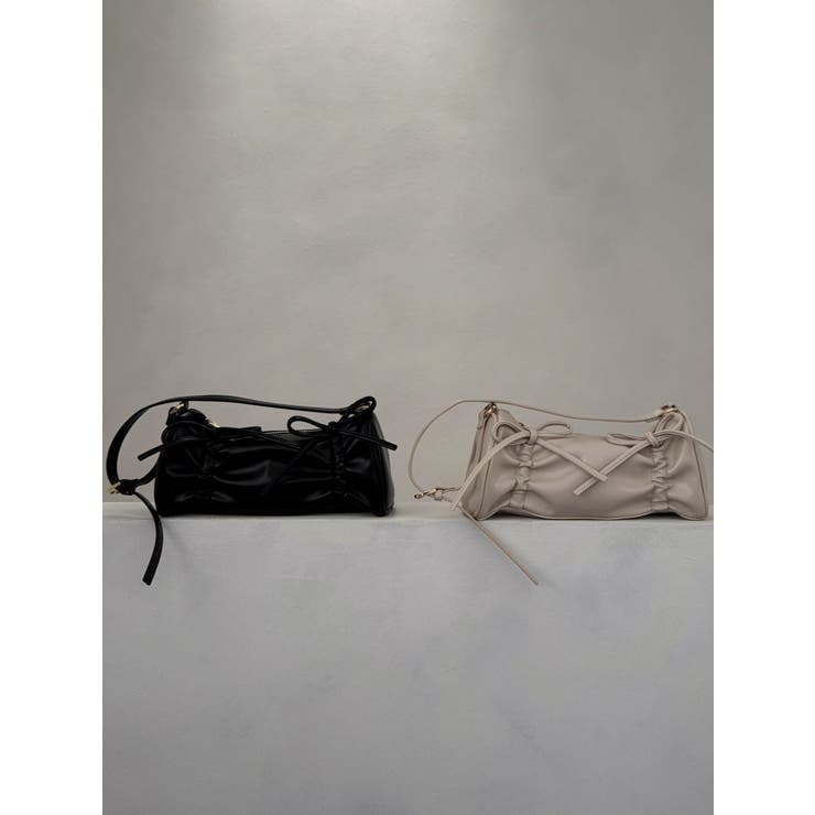 ダブルギャザーリボンバッグ | dazzlin | 詳細画像3 