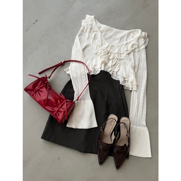 ダブルギャザーリボンバッグ | dazzlin | 詳細画像5 