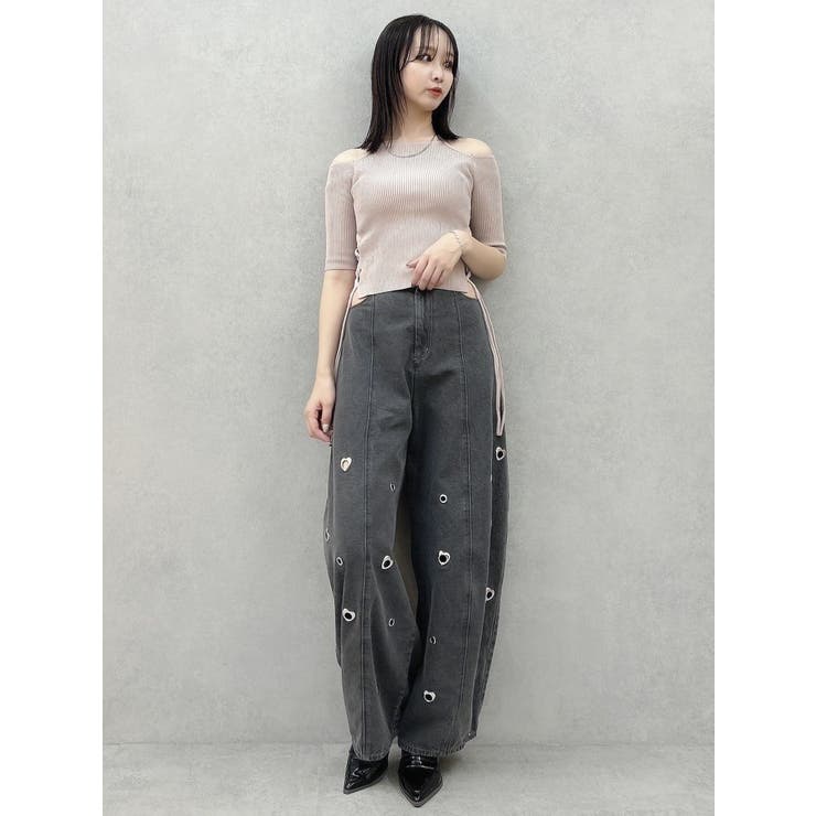 カーブタックデニムパンツ | dazzlin | 詳細画像11 