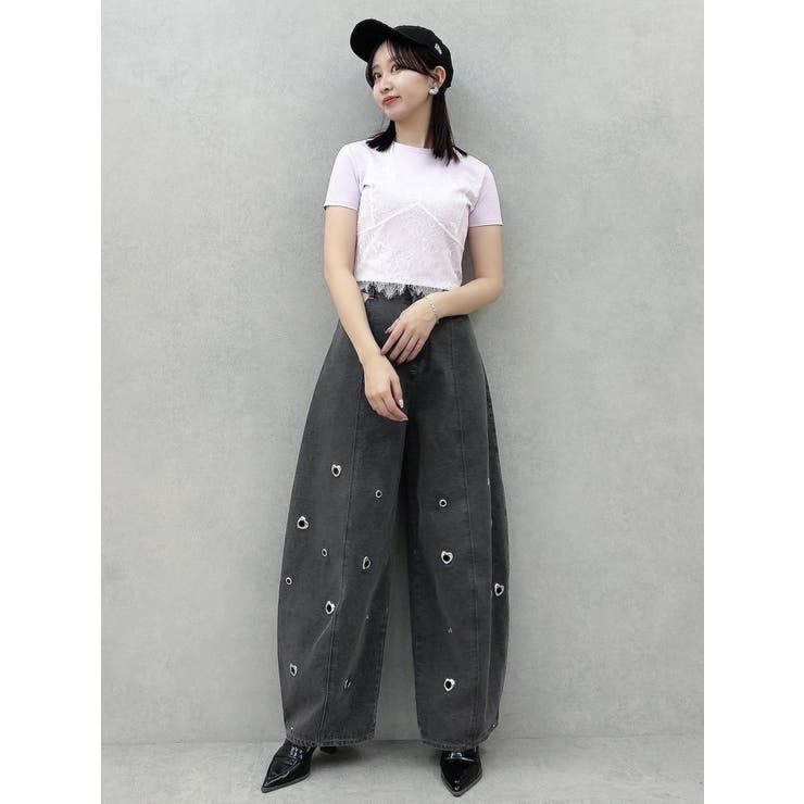 カーブタックデニムパンツ | dazzlin | 詳細画像13 