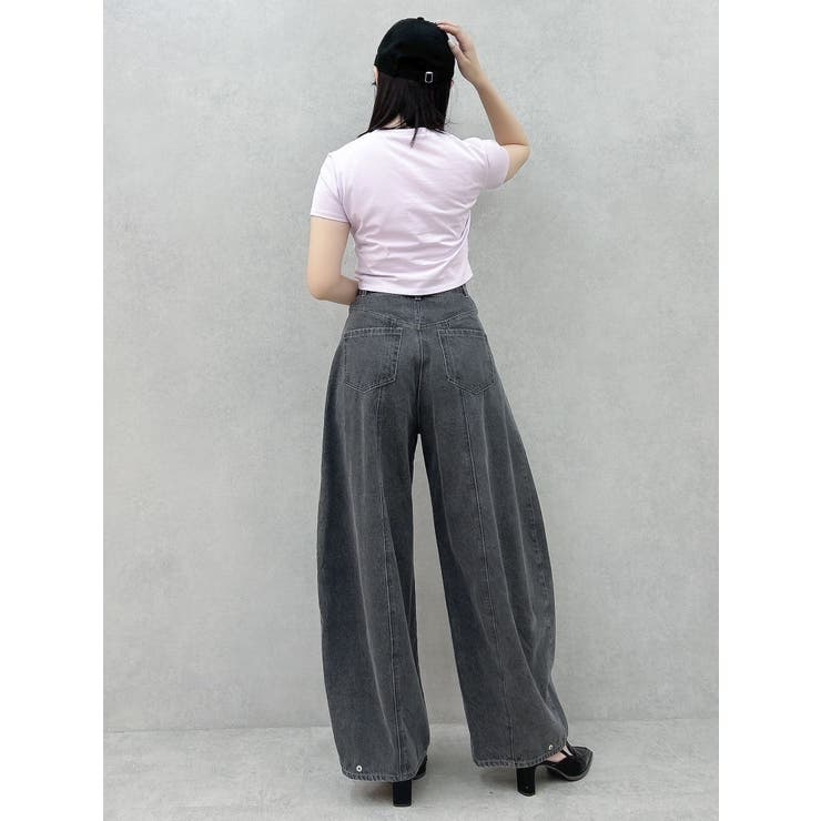 カーブタックデニムパンツ | dazzlin | 詳細画像15 