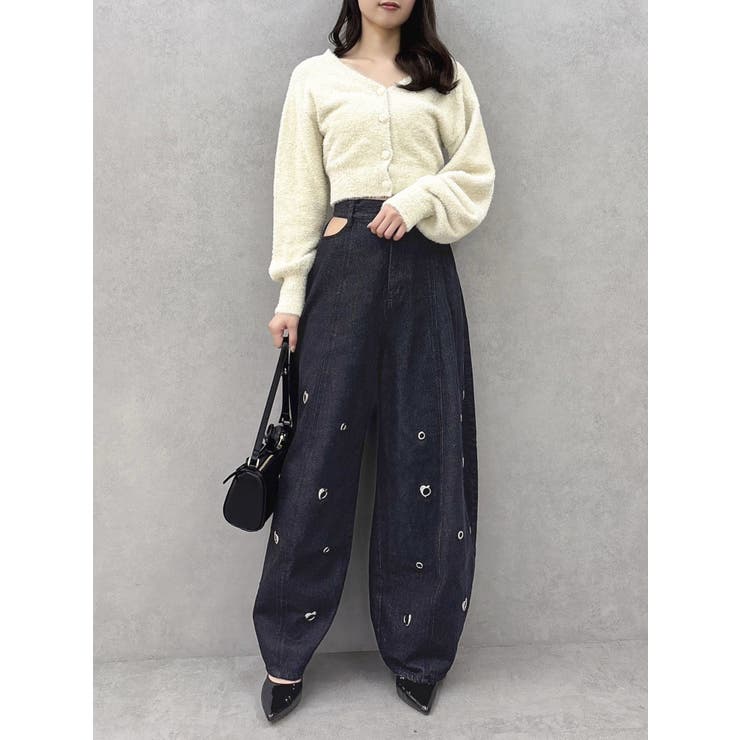 カーブタックデニムパンツ | dazzlin | 詳細画像18 