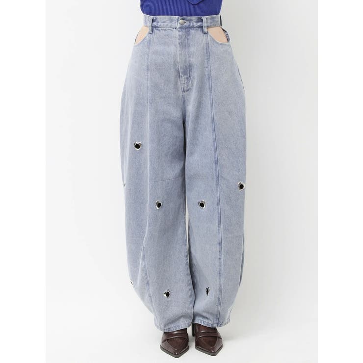 カーブタックデニムパンツ | dazzlin | 詳細画像21 