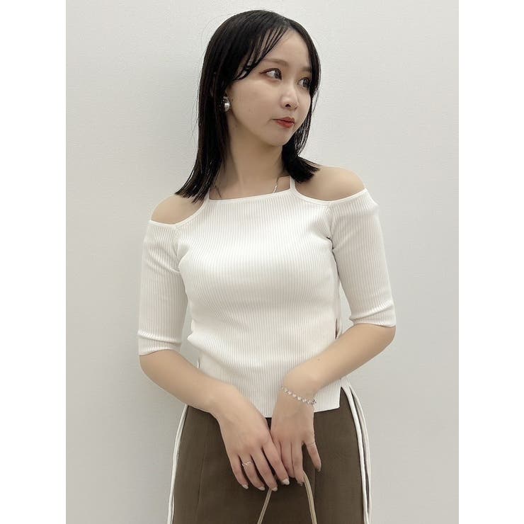 サイドクロスオープンボレロニット | dazzlin | 詳細画像16 