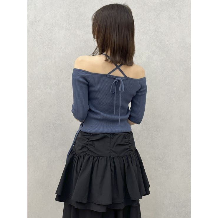 サイドクロスオープンボレロニット | dazzlin | 詳細画像25 