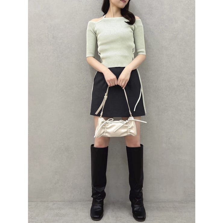 サイドクロスオープンボレロニット | dazzlin | 詳細画像35 