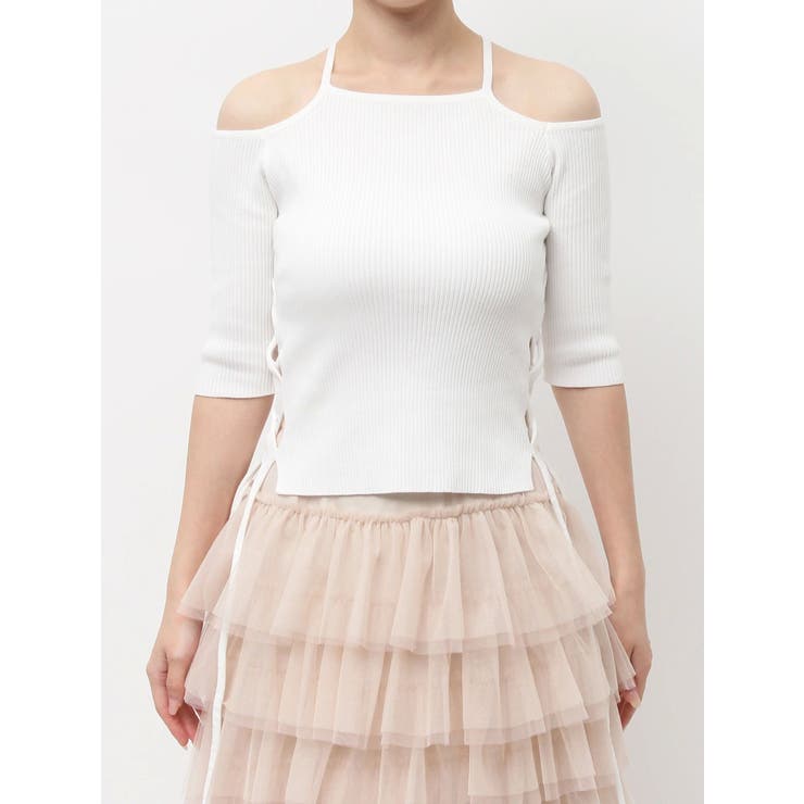 サイドクロスオープンボレロニット | dazzlin | 詳細画像38 