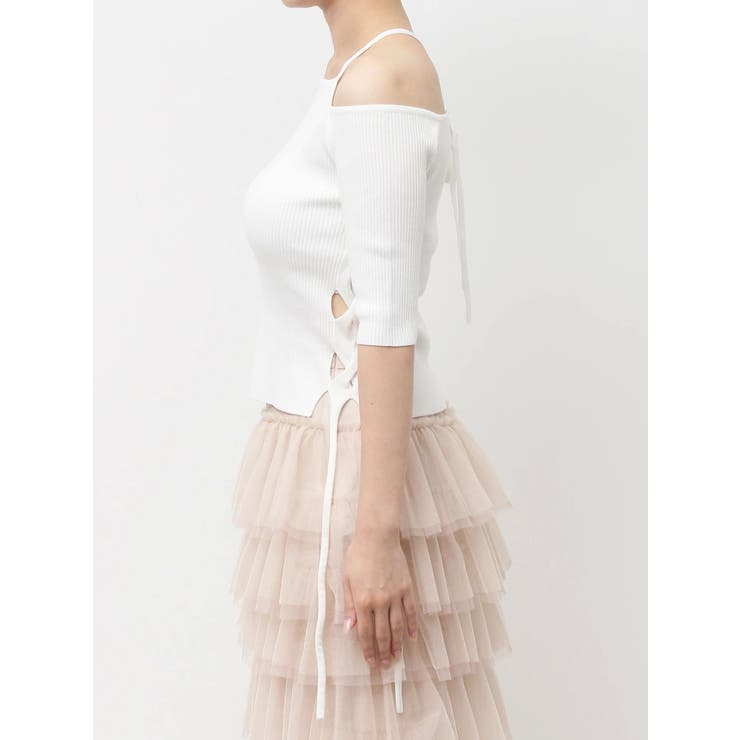 サイドクロスオープンボレロニット | dazzlin | 詳細画像39 