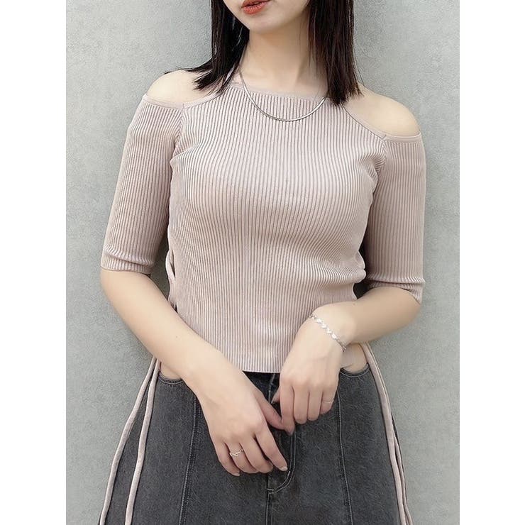 サイドクロスオープンボレロニット | dazzlin | 詳細画像8 