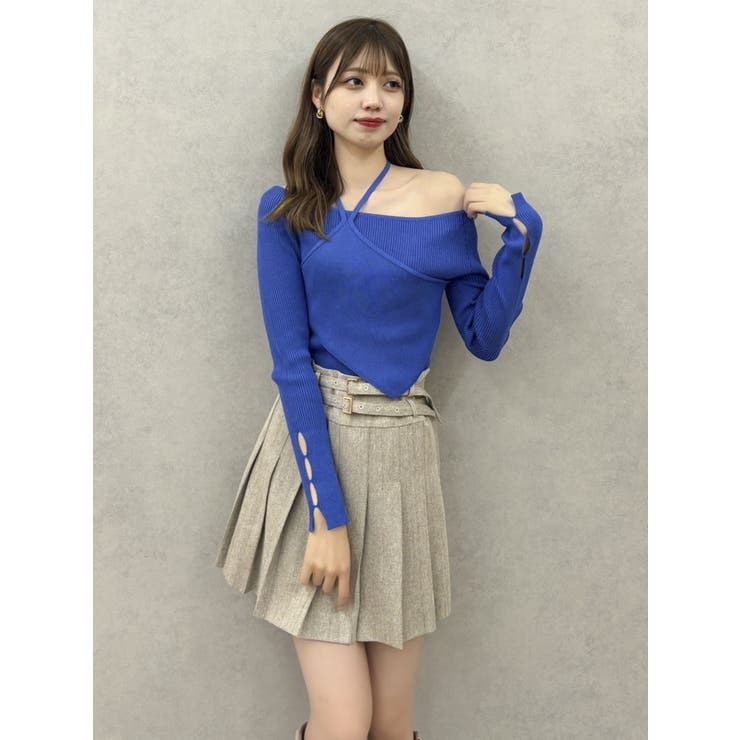 レイヤードオフショルバックリボンニット | dazzlin | 詳細画像11 