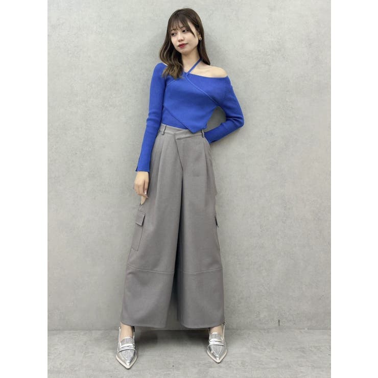 レイヤードオフショルバックリボンニット | dazzlin | 詳細画像12 