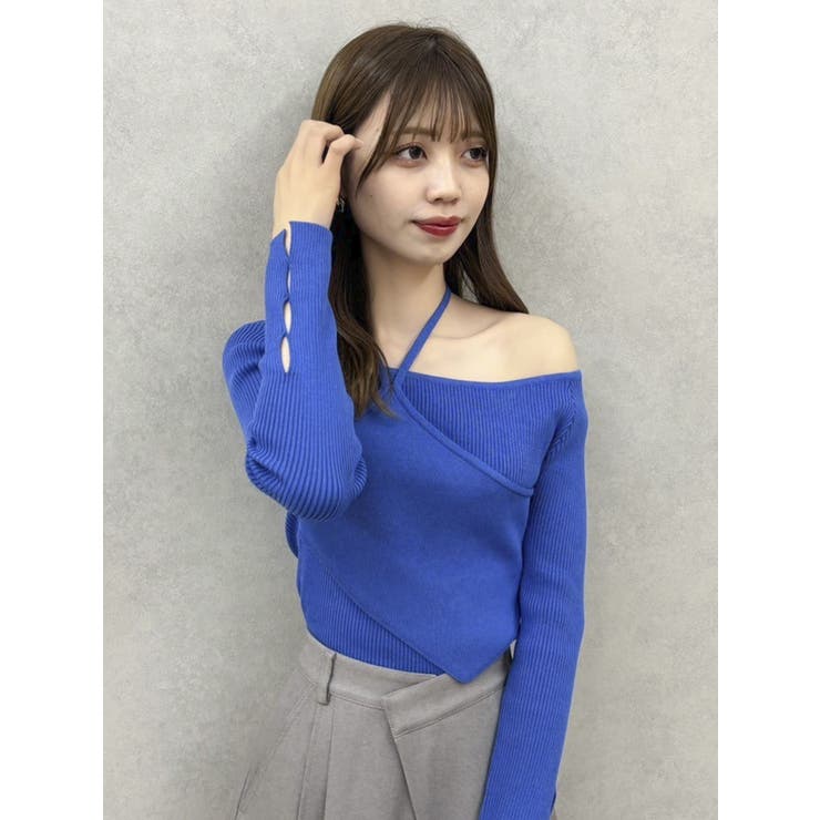 レイヤードオフショルバックリボンニット | dazzlin | 詳細画像16 