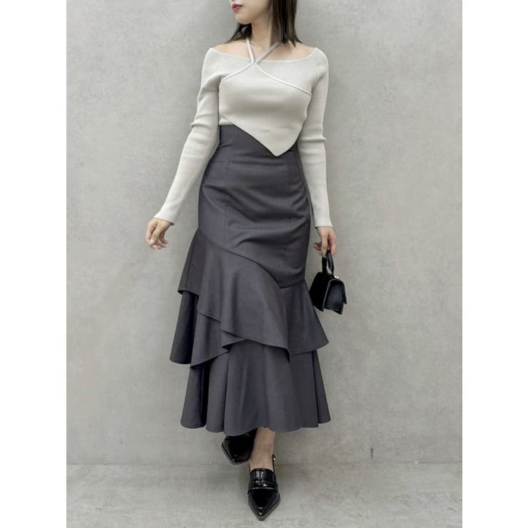 レイヤードオフショルバックリボンニット | dazzlin | 詳細画像20 