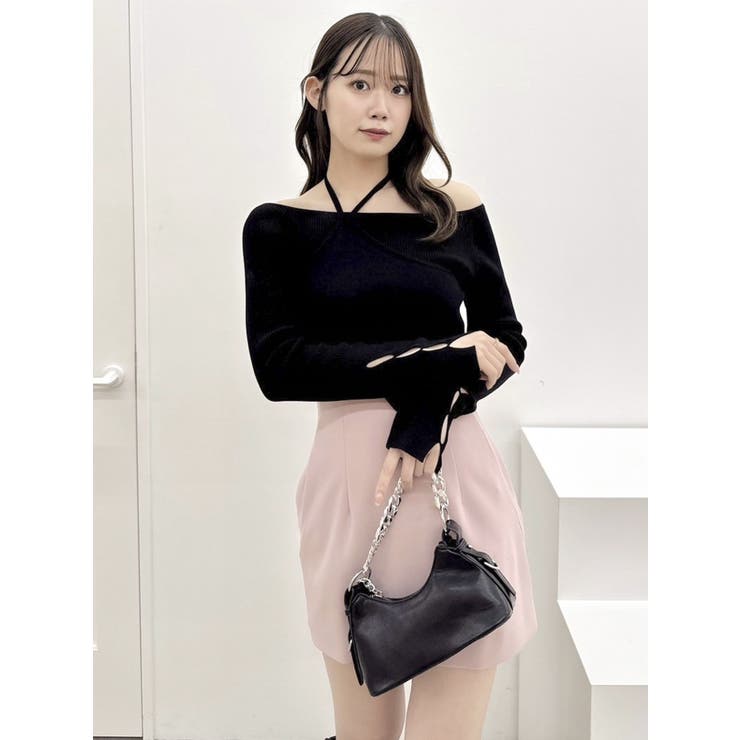 レイヤードオフショルバックリボンニット | dazzlin | 詳細画像30 