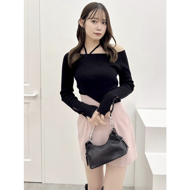 レイヤードオフショルバックリボンニット | dazzlin | 詳細画像31 