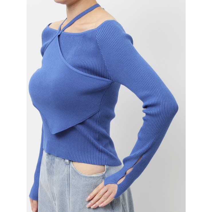 レイヤードオフショルバックリボンニット | dazzlin | 詳細画像37 