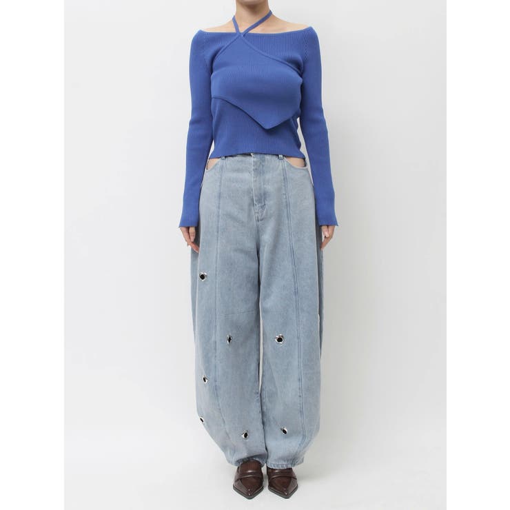 レイヤードオフショルバックリボンニット | dazzlin | 詳細画像40 