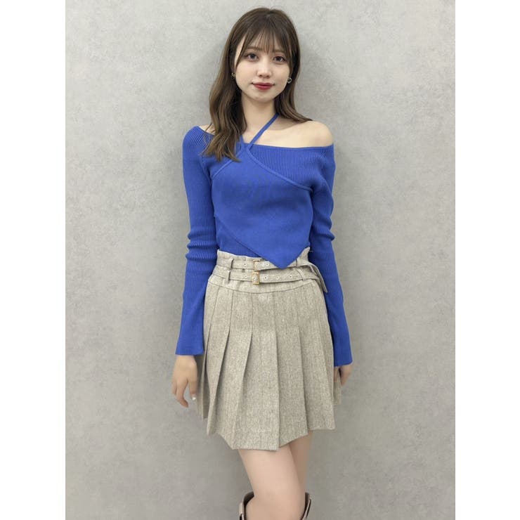 レイヤードオフショルバックリボンニット | dazzlin | 詳細画像9 