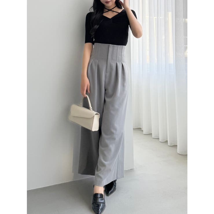 ♥新品 リボンニット トップス ボレロ　ストール ブラック セール】ショート丈りぼんニットトップス（ニット/セーター