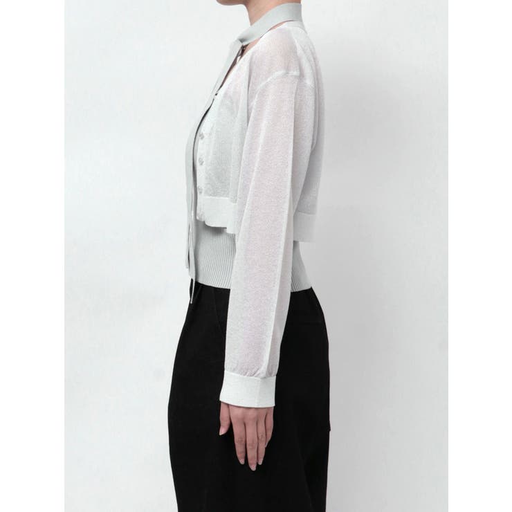 シアーカーデタイセットニット[品番：MKSW0063396]｜dazzlin