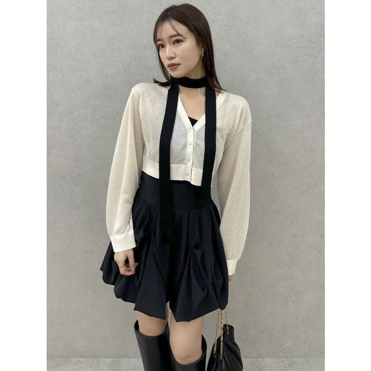 シアーカーデタイセットニット[品番：MKSW0063396]｜dazzlin