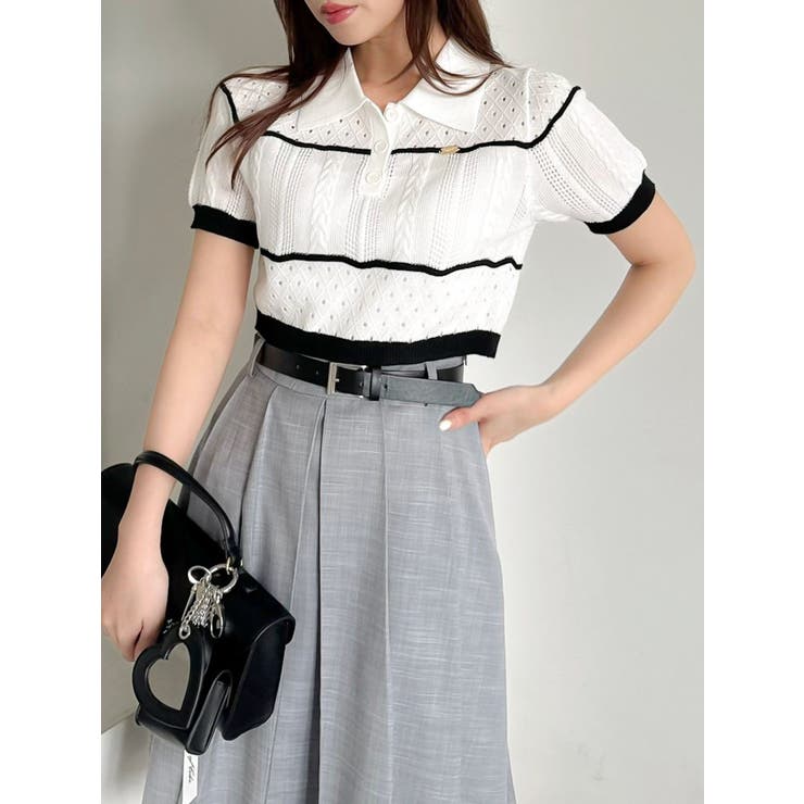 ハピネスカラーポロニット | dazzlin | 詳細画像11 