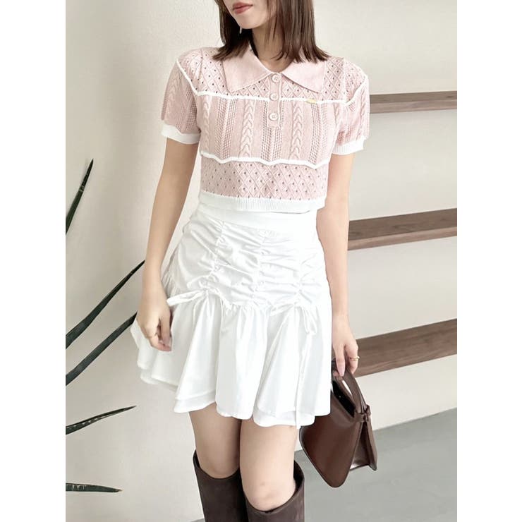 ハピネスカラーポロニット | dazzlin | 詳細画像14 