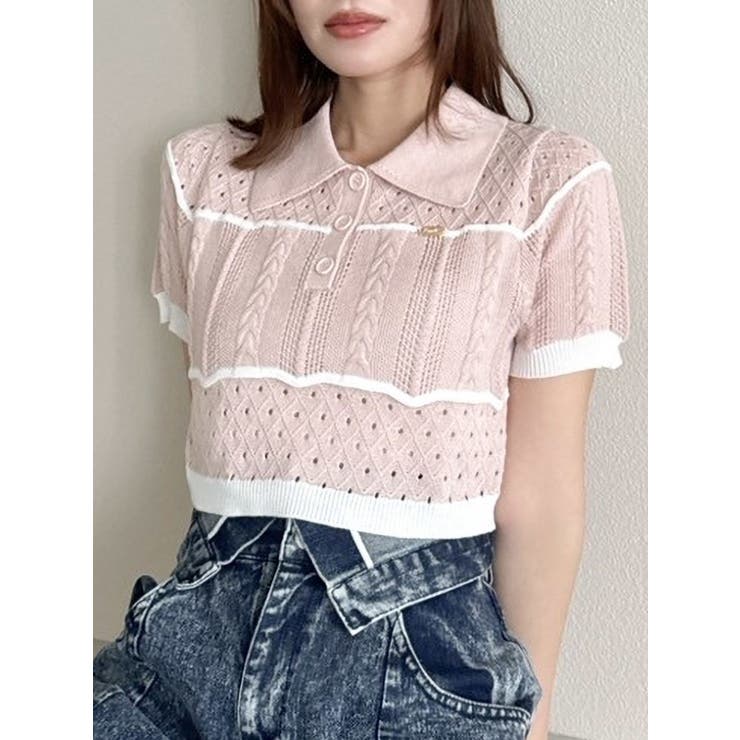 ハピネスカラーポロニット | dazzlin | 詳細画像18 