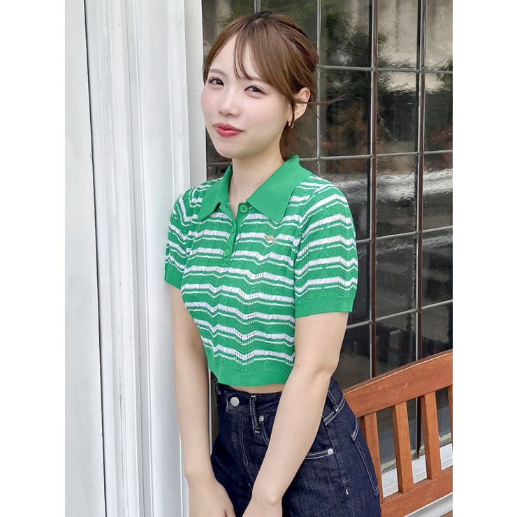 ハピネスカラーポロニット | dazzlin | 詳細画像2 