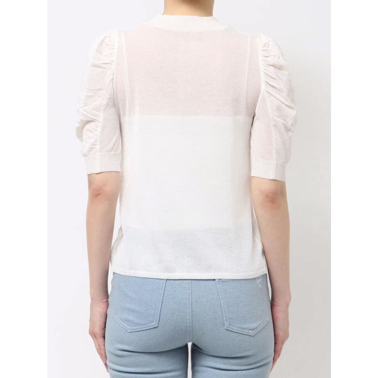 コンパクトギャザーシアーニットトップス | dazzlin | 詳細画像25 