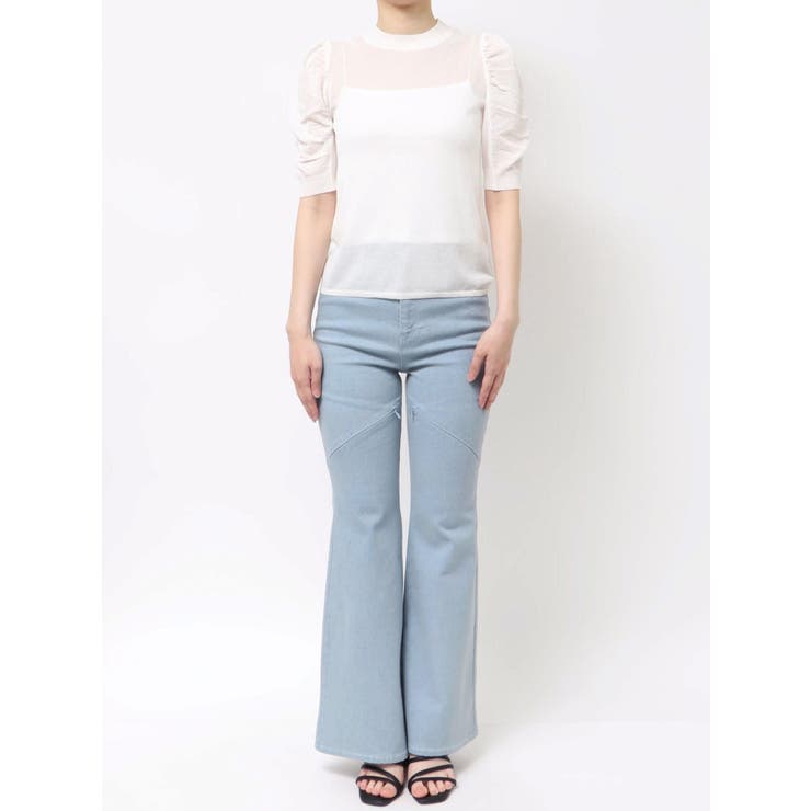 コンパクトギャザーシアーニットトップス | dazzlin | 詳細画像32 