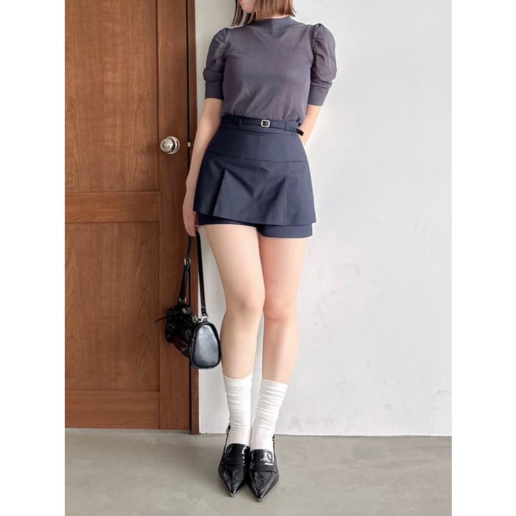 コンパクトギャザーシアーニットトップス | dazzlin | 詳細画像8 