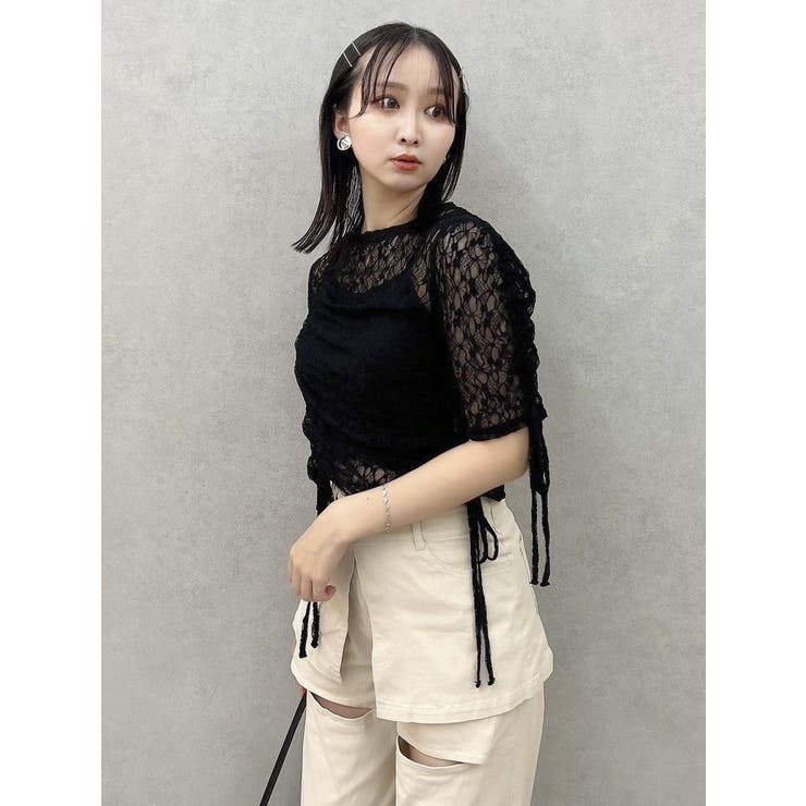 ギャザーリボンレーストップス | dazzlin | 詳細画像18 