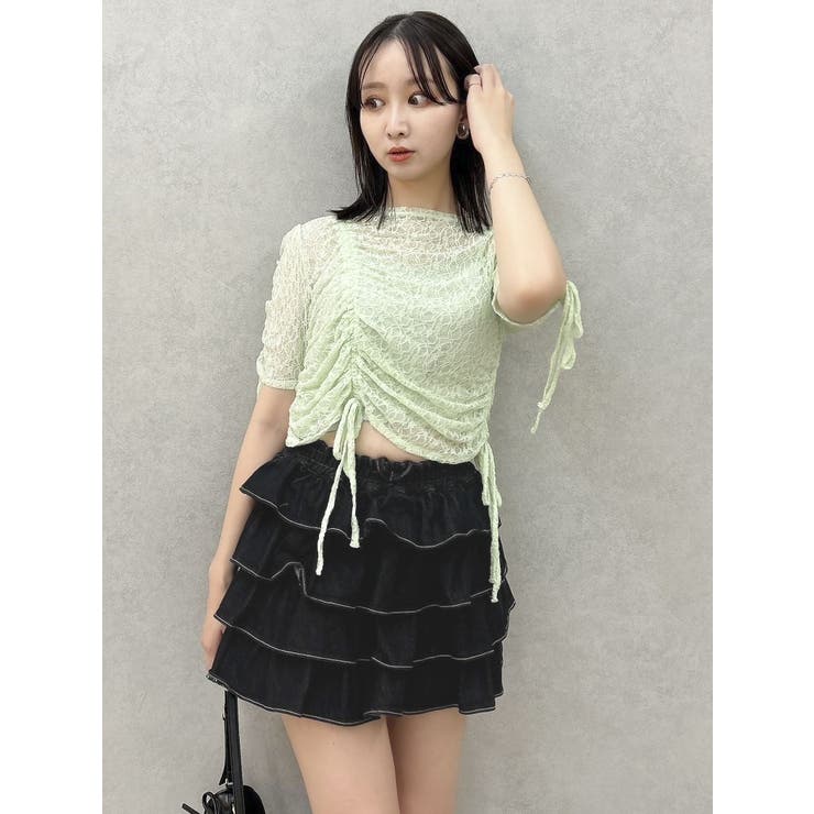 ギャザーリボンレーストップス | dazzlin | 詳細画像24 