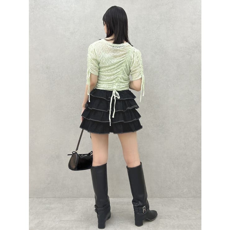 ギャザーリボンレーストップス | dazzlin | 詳細画像28 