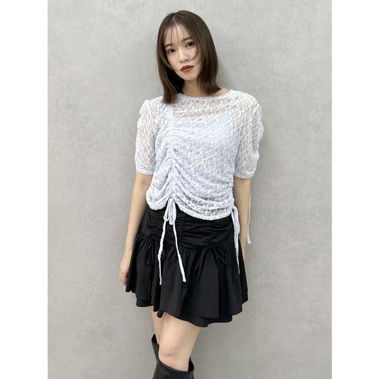 ギャザーリボンレーストップス | dazzlin | 詳細画像33 