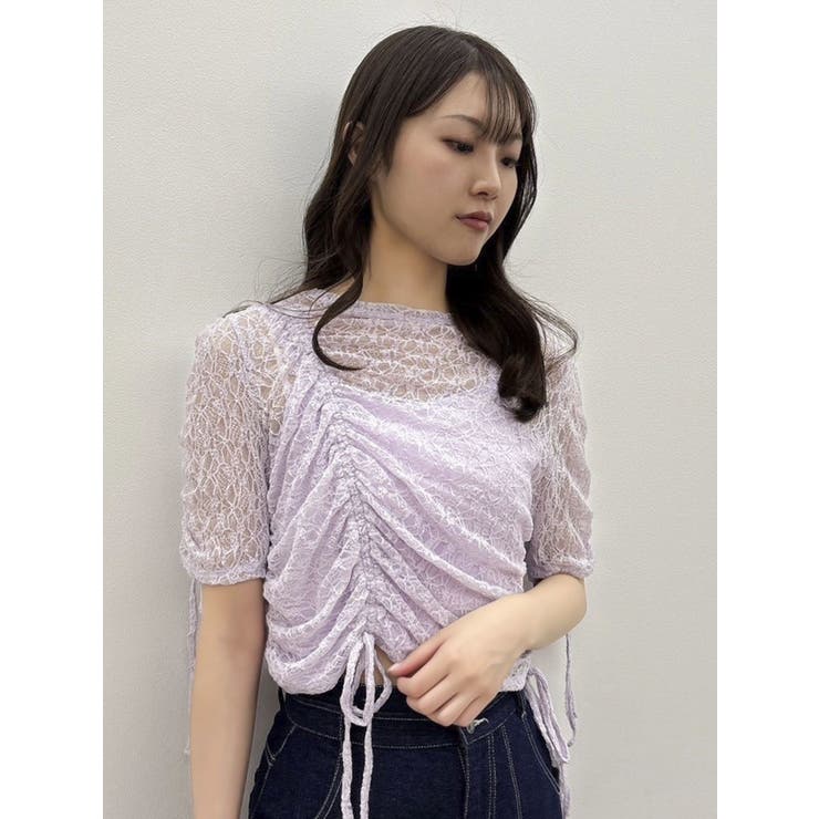 ギャザーリボンレーストップス | dazzlin | 詳細画像39 