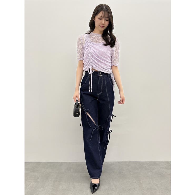 ギャザーリボンレーストップス | dazzlin | 詳細画像42 