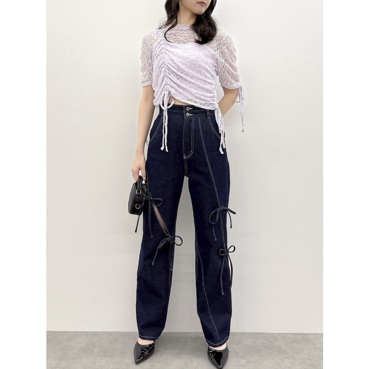 ギャザーリボンレーストップス | dazzlin | 詳細画像44 