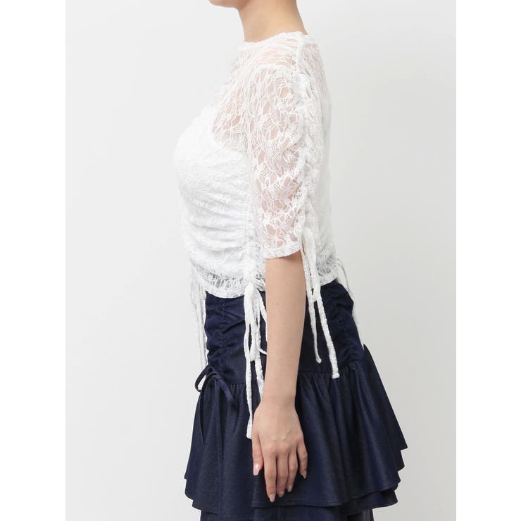 ギャザーリボンレーストップス | dazzlin | 詳細画像46 