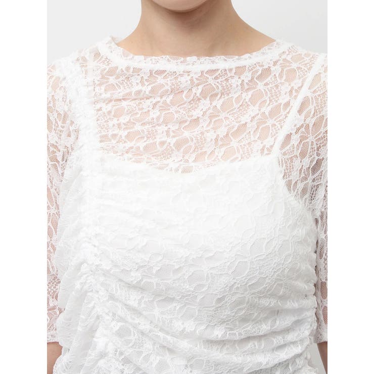 ギャザーリボンレーストップス | dazzlin | 詳細画像48 