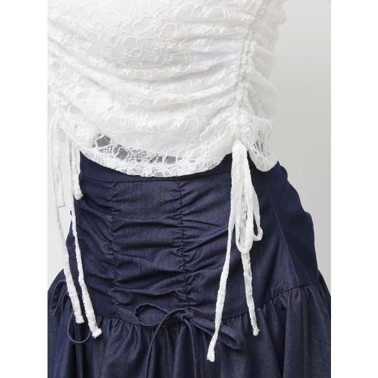 ギャザーリボンレーストップス | dazzlin | 詳細画像50 