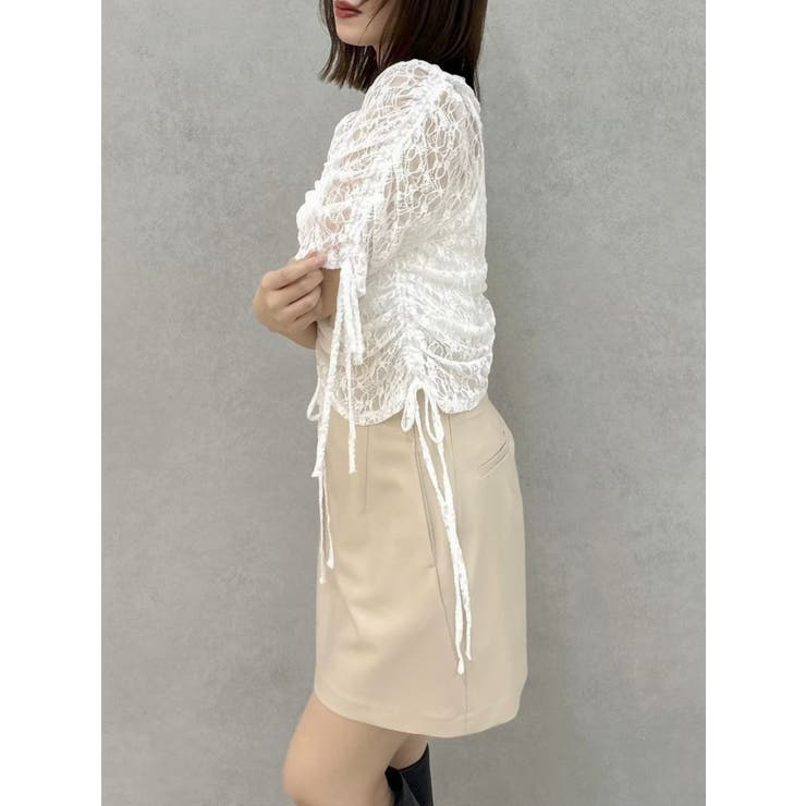 ギャザーリボンレーストップス | dazzlin | 詳細画像6 