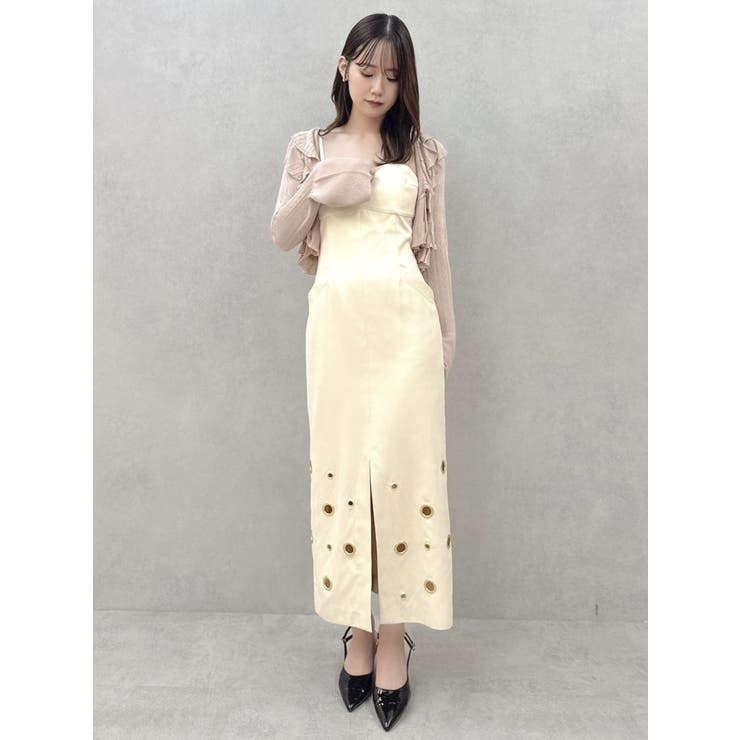 ペプラムフリルリボンカーデ | dazzlin | 詳細画像17 