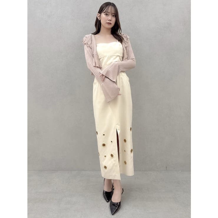 ペプラムフリルリボンカーデ | dazzlin | 詳細画像18 