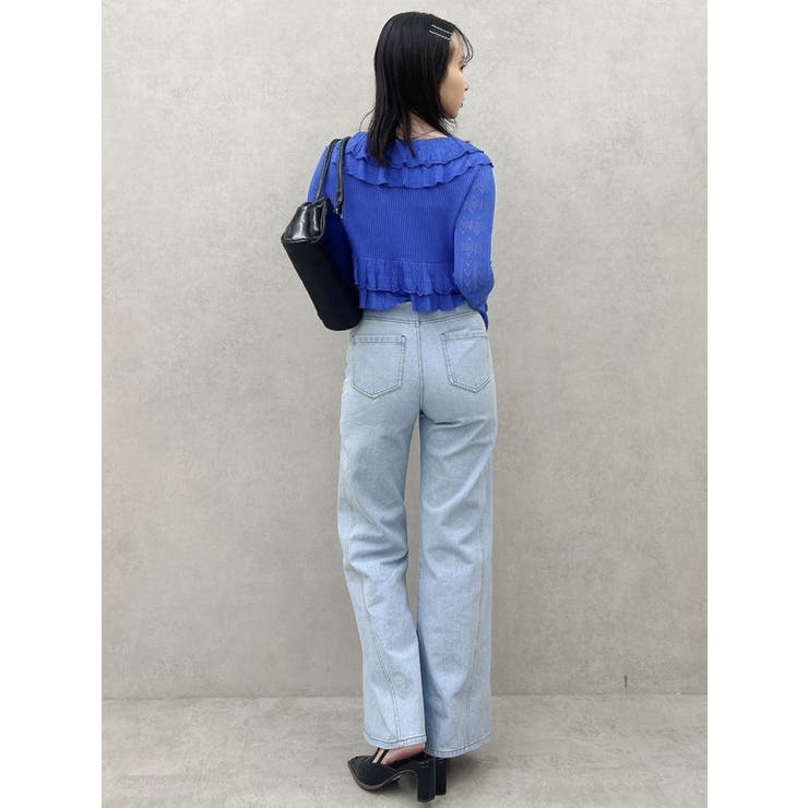 ペプラムフリルリボンカーデ | dazzlin | 詳細画像26 